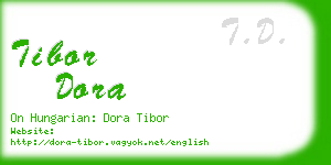 tibor dora business card